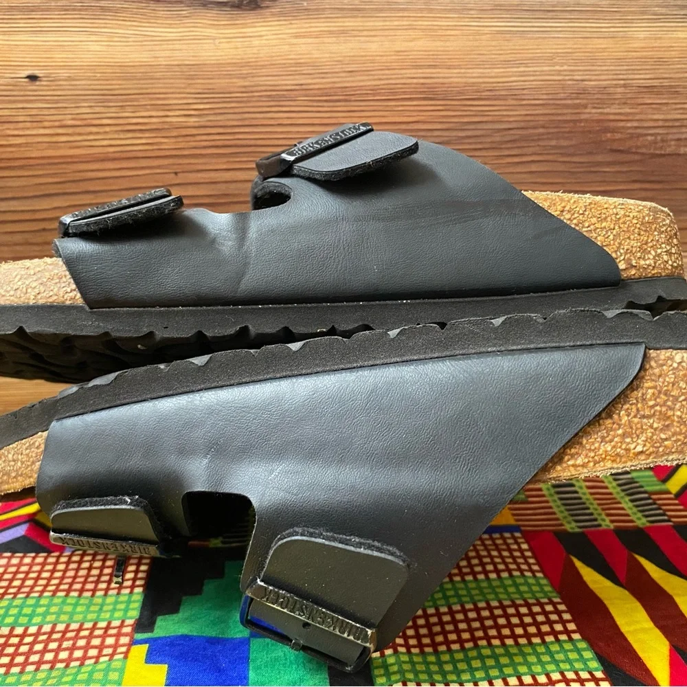 Pre-owned Birkenstock ARIZONA Black Double Strap Sandals 40/9 - Picture 5 of 8